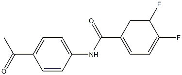 N-(4-acetylphenyl)-3,4-difluorobenzamide Structure