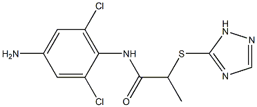 N-(4-amino-2,6-dichlorophenyl)-2-(1H-1,2,4-triazol-5-ylsulfanyl)propanamide