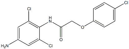 N-(4-amino-2,6-dichlorophenyl)-2-(4-chlorophenoxy)acetamide Structure