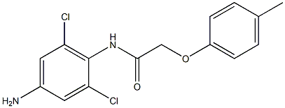 N-(4-amino-2,6-dichlorophenyl)-2-(4-methylphenoxy)acetamide Structure