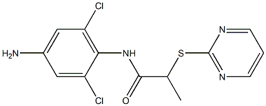 N-(4-amino-2,6-dichlorophenyl)-2-(pyrimidin-2-ylsulfanyl)propanamide