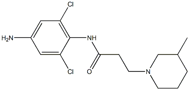 N-(4-amino-2,6-dichlorophenyl)-3-(3-methylpiperidin-1-yl)propanamide