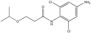 N-(4-amino-2,6-dichlorophenyl)-3-(propan-2-yloxy)propanamide 结构式