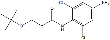 N-(4-amino-2,6-dichlorophenyl)-3-(tert-butoxy)propanamide,,结构式