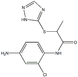 N-(4-amino-2-chlorophenyl)-2-(1H-1,2,4-triazol-5-ylsulfanyl)propanamide Structure