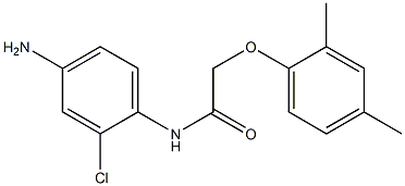 N-(4-amino-2-chlorophenyl)-2-(2,4-dimethylphenoxy)acetamide 化学構造式