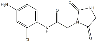 N-(4-amino-2-chlorophenyl)-2-(2,5-dioxoimidazolidin-1-yl)acetamide Structure