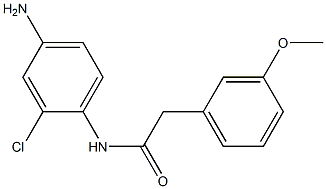 N-(4-amino-2-chlorophenyl)-2-(3-methoxyphenyl)acetamide 结构式
