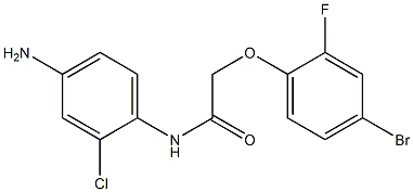 N-(4-amino-2-chlorophenyl)-2-(4-bromo-2-fluorophenoxy)acetamide 结构式