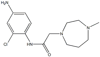 N-(4-amino-2-chlorophenyl)-2-(4-methyl-1,4-diazepan-1-yl)acetamide Struktur