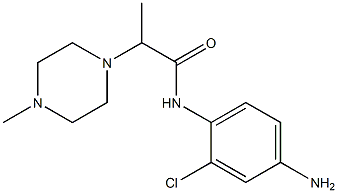 N-(4-amino-2-chlorophenyl)-2-(4-methylpiperazin-1-yl)propanamide Structure