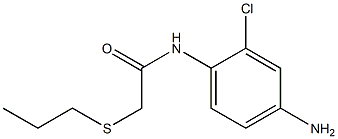 N-(4-amino-2-chlorophenyl)-2-(propylsulfanyl)acetamide Struktur