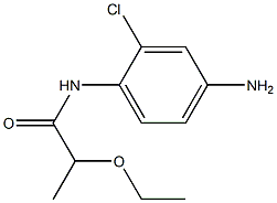 N-(4-amino-2-chlorophenyl)-2-ethoxypropanamide 化学構造式