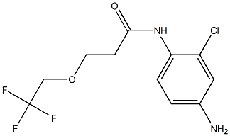 N-(4-amino-2-chlorophenyl)-3-(2,2,2-trifluoroethoxy)propanamide 结构式