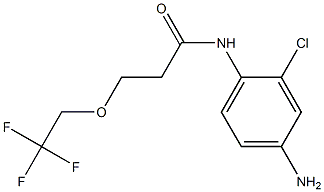 N-(4-amino-2-chlorophenyl)-3-(2,2,2-trifluoroethoxy)propanamide 化学構造式