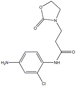 N-(4-amino-2-chlorophenyl)-3-(2-oxo-1,3-oxazolidin-3-yl)propanamide Structure