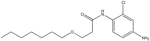 N-(4-amino-2-chlorophenyl)-3-(heptyloxy)propanamide Structure