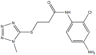 N-(4-amino-2-chlorophenyl)-3-[(1-methyl-1H-1,2,3,4-tetrazol-5-yl)sulfanyl]propanamide Struktur