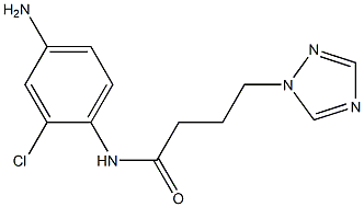 N-(4-amino-2-chlorophenyl)-4-(1H-1,2,4-triazol-1-yl)butanamide,,结构式