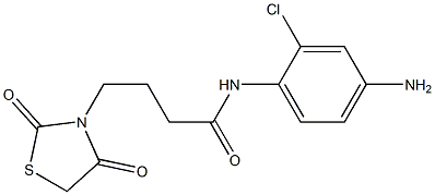 N-(4-amino-2-chlorophenyl)-4-(2,4-dioxo-1,3-thiazolidin-3-yl)butanamide Struktur