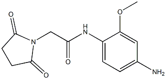 N-(4-amino-2-methoxyphenyl)-2-(2,5-dioxopyrrolidin-1-yl)acetamide Struktur