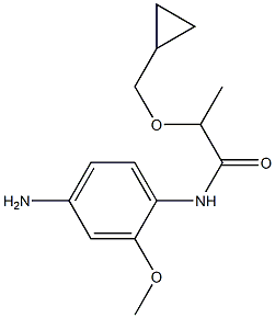 N-(4-amino-2-methoxyphenyl)-2-(cyclopropylmethoxy)propanamide|