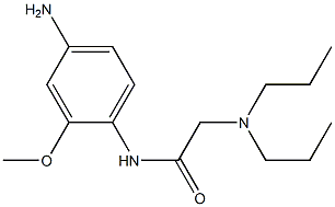 N-(4-amino-2-methoxyphenyl)-2-(dipropylamino)acetamide Struktur