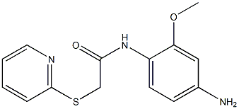 N-(4-amino-2-methoxyphenyl)-2-(pyridin-2-ylsulfanyl)acetamide Struktur