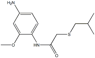  N-(4-amino-2-methoxyphenyl)-2-[(2-methylpropyl)sulfanyl]acetamide