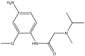 N-(4-amino-2-methoxyphenyl)-2-[isopropyl(methyl)amino]acetamide 结构式