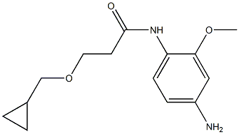 N-(4-amino-2-methoxyphenyl)-3-(cyclopropylmethoxy)propanamide|