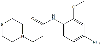 N-(4-amino-2-methoxyphenyl)-3-(thiomorpholin-4-yl)propanamide 化学構造式