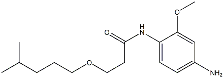 N-(4-amino-2-methoxyphenyl)-3-[(4-methylpentyl)oxy]propanamide Struktur