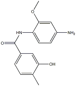 N-(4-amino-2-methoxyphenyl)-3-hydroxy-4-methylbenzamide,,结构式