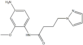 N-(4-amino-2-methoxyphenyl)-4-(1H-pyrazol-1-yl)butanamide Structure