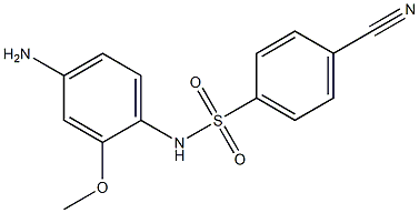 N-(4-amino-2-methoxyphenyl)-4-cyanobenzene-1-sulfonamide Structure