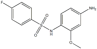 N-(4-amino-2-methoxyphenyl)-4-fluorobenzenesulfonamide Struktur