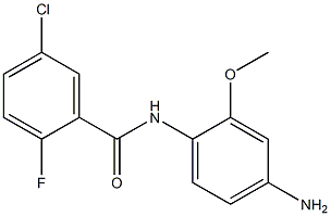 N-(4-amino-2-methoxyphenyl)-5-chloro-2-fluorobenzamide,,结构式
