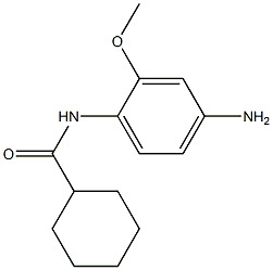 N-(4-amino-2-methoxyphenyl)cyclohexanecarboxamide 结构式