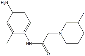 N-(4-amino-2-methylphenyl)-2-(3-methylpiperidin-1-yl)acetamide Structure