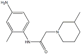 N-(4-amino-2-methylphenyl)-2-(3-methylpiperidin-1-yl)acetamide Struktur