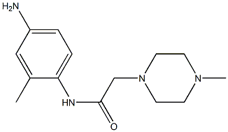 N-(4-amino-2-methylphenyl)-2-(4-methylpiperazin-1-yl)acetamide Struktur