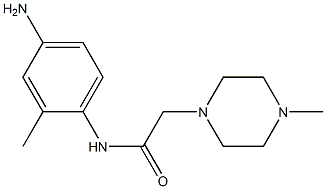 N-(4-amino-2-methylphenyl)-2-(4-methylpiperazin-1-yl)acetamide,,结构式