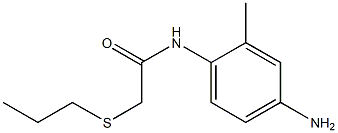 N-(4-amino-2-methylphenyl)-2-(propylsulfanyl)acetamide Structure