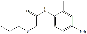 N-(4-amino-2-methylphenyl)-2-(propylsulfanyl)acetamide