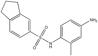 N-(4-amino-2-methylphenyl)-2,3-dihydro-1H-indene-5-sulfonamide Structure