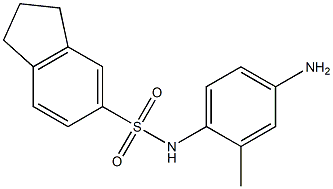 N-(4-amino-2-methylphenyl)-2,3-dihydro-1H-indene-5-sulfonamide,,结构式