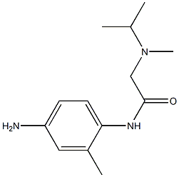 N-(4-amino-2-methylphenyl)-2-[isopropyl(methyl)amino]acetamide Structure