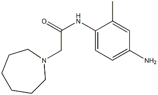 N-(4-amino-2-methylphenyl)-2-azepan-1-ylacetamide Struktur