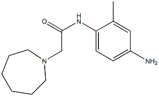 N-(4-amino-2-methylphenyl)-2-azepan-1-ylacetamide,,结构式